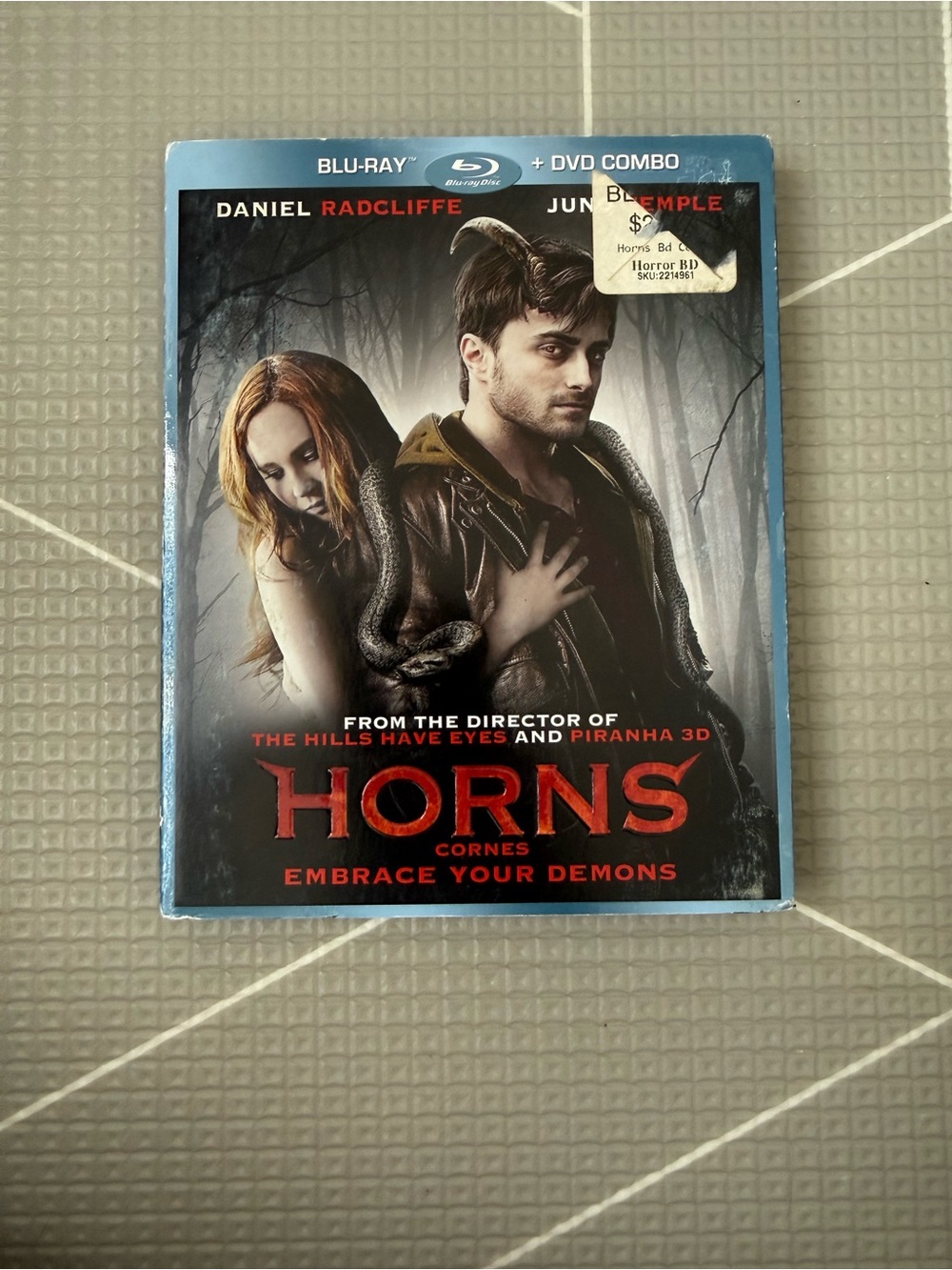 Horns (Blu-ray + DVD Combo) - Daniel Radcliffe - Blue Cover